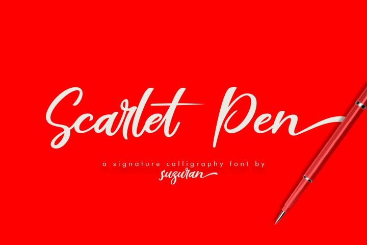 Шрифт Scarlet Pen